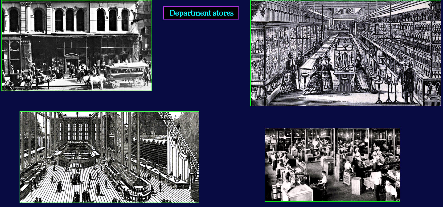 Department stores, 1890